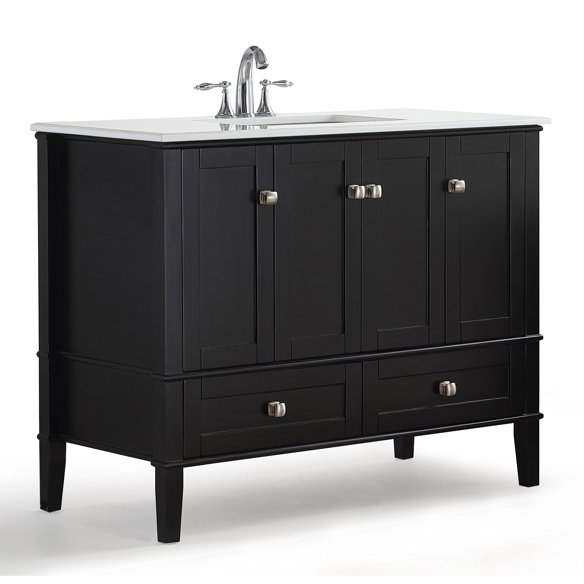 Simpli Home Chelsea 42" Single Bathroom Vanity Set & Reviews Wayfair